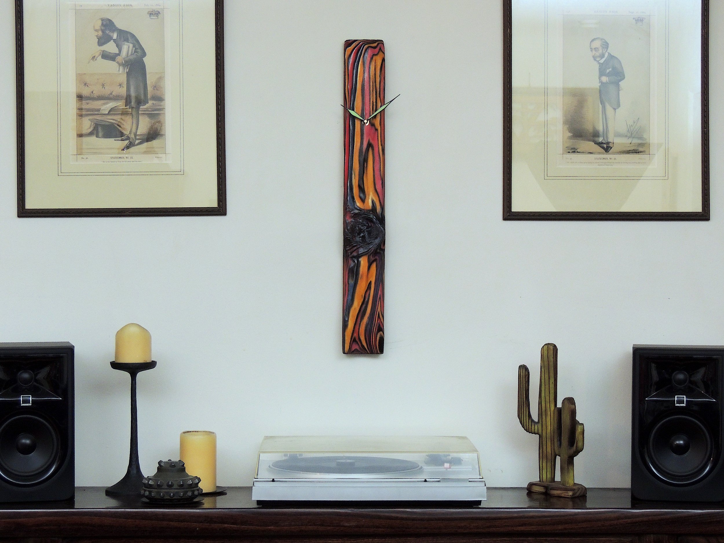 Shou Sugi Ban Wood Clock Art - Trussell 0001 — Korzen Designs